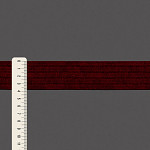 RIBBED ELASTIC 3,8cm RED 25m / ELÁSTICO ACANALADO 3,8cm ROJO 25m