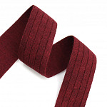 RIBBED ELASTIC 3,8cm RED 25m / ELÁSTICO ACANALADO 3,8cm ROJO 25m