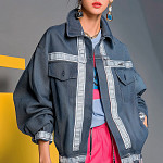 RIBBON LACE 3,7cm BLACK/SILVER 30m