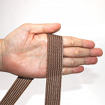 RIBBON LACE 3,7cm BLACK/SILVER 30m