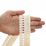 RIBBON PASS FRINGE 4,1cm RAW 10m / FLECO PASACINTA 4,1cm CRUDO 10m