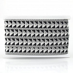 RIGID RIBBON ARROW 2,9cm CHAMPAGNE/BLACK 20m