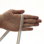 RUBY ZIG ZAG RIGID RIBBON 1,3cm BABY BLUE/BABY PINK/BABY YELLOW/LILAC/SILVER 50m