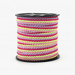 RUBY ZIG ZAG RIGID RIBBON 1,3cm BABY PINK/BABY YELLOW/PINK/LILAC/SILVER 50m