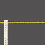 RUBY ZIG ZAG RIGID RIBBON 1,3cm GREEN/YELLOW/SILVER 50m