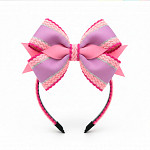 RUBY ZIG ZAG RIGID RIBBON 1,3cm PINK/BABY PINK/SILVER 50m