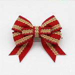 RUBY ZIG ZAG RIGID RIBBON 1,3cm RED/GOLD 50m