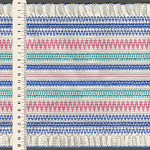 RUFFLE ZIG ZAG ELASTIC TOP 20,2cm CHAMPAGNE/BLUE/PINK/POOL BLUE 25m 10m