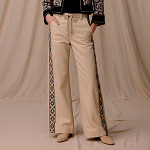 SAFARI ZIG ZAG RIGID RIBBON 2,1cm BROWN/PEACH/BLUE/YELLOW BABY 20m