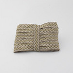 SAFARI ZIG ZAG RIGID RIBBON 2,1cm DARK SAND/CHAMPAGNE/MOSS GREEN/BEIGE 20m