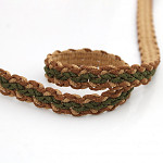 SAVANA BRAIDED PASSEMENTERIE 1,5cm BEIGE/MOSS GREEN/MEDIUM BROWN 20m