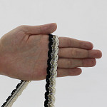 SAVANA BRAIDED PASSEMENTERIE 1,5cm CHAMPAGNE/GOLD/SILVER/BLACK 20m