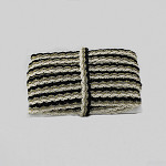 SAVANA BRAIDED PASSEMENTERIE 1,5cm CHAMPAGNE/GOLD/SILVER/BLACK 20m