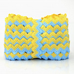 SCROLL GIMP DUET STRIPED ELASTIC 2,9cm BABY YELLOW/SKY BLUE 20m / ELÁSTICO ZIG ZAG DUET RAYADO 2,9cm AMARILLO BEBÉ/AZUL CIELO 20m