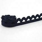 SCROLL GIMP ELASTIC 1,7cm NAVY BLUE 20m / ELÁSTICO ZIG ZAG 1,7cm AZUL MARINO 20m