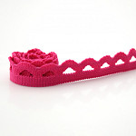 SCROLL GIMP ELASTIC 1,7cm PINK 20m / ELÁSTICO ZIG ZAG 1,7cm ROSA 20m