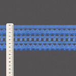 SCROLL GIMP LADDER ELASTIC LEANDRA 7cm BLUE 25m / ELÁSTICO ZIG ZAG PALILLO LEANDRA 7cm AZUL 25m