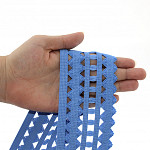 SCROLL GIMP LADDER ELASTIC LEANDRA 7cm BLUE 25m / ELÁSTICO ZIG ZAG PALILLO LEANDRA 7cm AZUL 25m