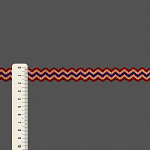 SCROLL GIMP STRIPED ELASTIC 1,8cm RED/BABY YELLOW/PINK/BLUE 20m / ELÁSTICO ZIG ZAG RAYADO 1,8cm ROJO/AMARILLO BEBÉ/ROSA/AZUL 20m