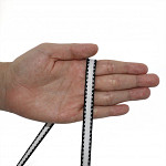 SHOELACE CORD 1cm RAW/BLACK 50m
