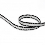 SHOELACE CORD 1cm RAW/BLACK 50m