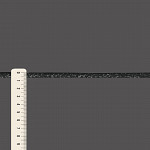 SHOELACE CORD 6,5mm BLACK/SILVER 50m