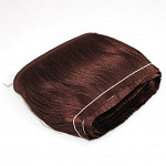 SMOOTH FINE FRINGE 13,8cm BROWN 10m