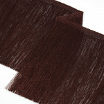 SMOOTH FINE FRINGE 13,8cm BROWN 10m