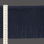 SMOOTH FINE FRINGE 13,8cm DARK BLUE 10m