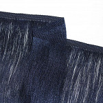 SMOOTH FINE FRINGE 13,8cm DARK BLUE 10m