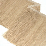 SMOOTH FINE FRINGE 13,8cm DARK SAND 10m
