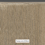 SMOOTH FINE FRINGE 13,8cm DARK SAND 10m