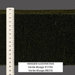 SMOOTH FINE FRINGE 13,8cm MOSS GREEN 10m