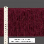 SMOOTH FINE FRINGE 13,8cm WINE 10m