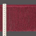 SMOOTH FINE FRINGE 13,8cm WINE 10m