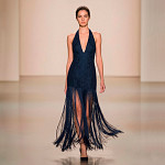 SMOOTH FINE FRINGE 19,8cm NAVY BLUE 10m