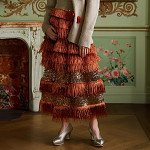 SMOOTH FINE FRINGE 4,8cm BURNT BROWN/COVER 10m