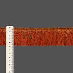 SMOOTH FINE FRINGE 4,8cm BURNT BROWN/COVER 10m