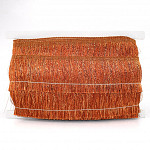 SMOOTH FINE FRINGE 4,8cm BURNT BROWN/COVER 10m