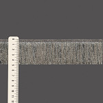 SMOOTH FINE FRINGE 4,8cm GRAY/SILVER 10m