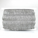 SMOOTH FINE FRINGE 4,8cm GRAY/SILVER 10m