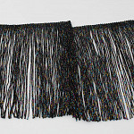SMOOTH FRINGE 18,8cm BLACK/MULTICOLOR 10m
