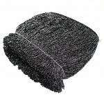 SMOOTH FRINGE 18,8cm BLACK/SILVER 10m