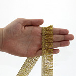 SMOOTH FRINGE 2,4cm GOLD 10m / FLECO LISO 2,4cm ORO 10m