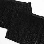 SMOOTH GLOW FRINGE 9,9cm BLACK 10m