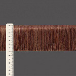 SMOOTH MEDIUM FRINGE 6,8cm SUEDE/BROWN/CHOCOLATE/EBONY 10m