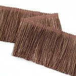 SMOOTH MEDIUM FRINGE 6,8cm SUEDE/BROWN/CHOCOLATE/EBONY 10m