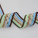 STRIPED LEAKED ELASTIC 4,5cm BROWN/BLUE/SAND/BEIGE/GREEN 25m