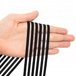 STRIPED LEAKED ELASTIC 4,8cm BLACK 25m / ELÁSTICO RAYADO COM FUGAS 4,8cm NEGRO 25m