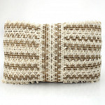 SYMMETRICAL LACE RUSTIC STELLA 6,8cm RAW/JUTE 30m  /  ENTREDOSE RÚSTICO STELLA 6,8cm CRUDO/YUTE 30m